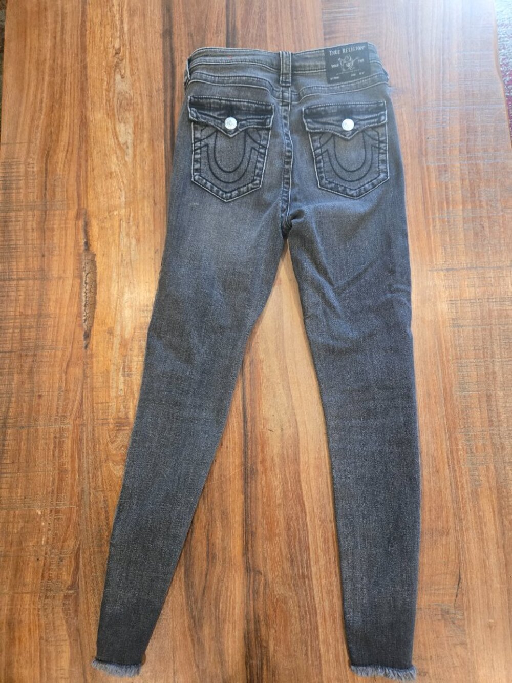 🎸 True Religion HW Ankle Halle – Flap & Raw Hem 🎸